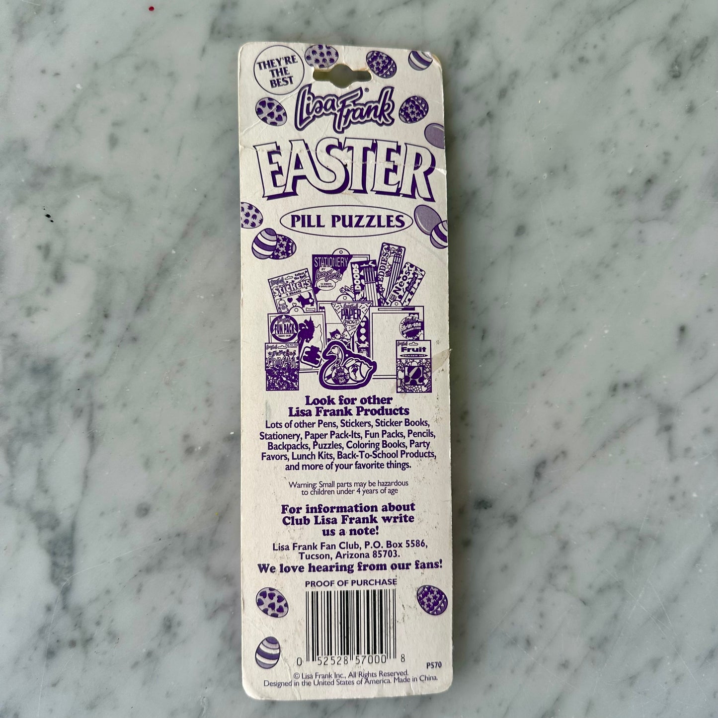 90’s Lisa Frank Easter Pill Puzzles