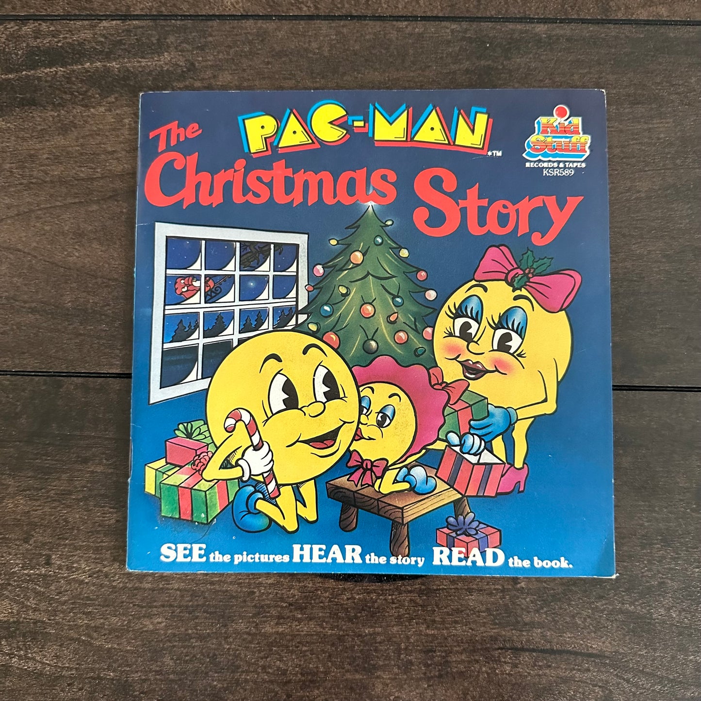 80’s PAC MAN “The Christmas Story” Book and Record