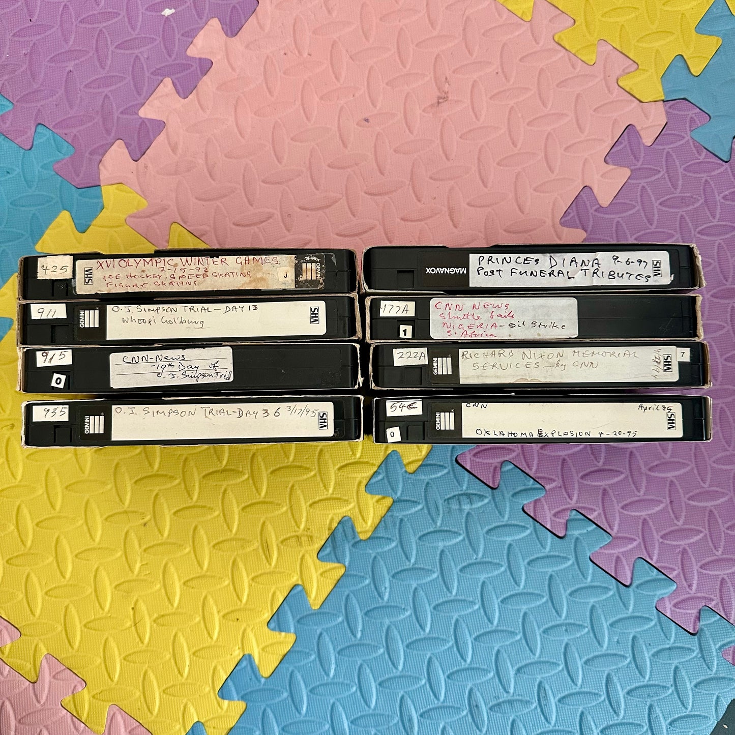 90’s Historical Breaking News VHS Collection