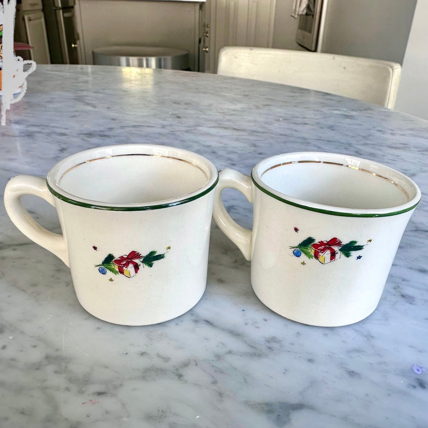 1950’s Salem “Christmas Eve” Mugs Set of 2