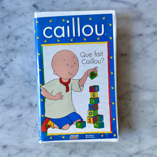 1998 Caillou “Que Fait Caillou?” French VHS