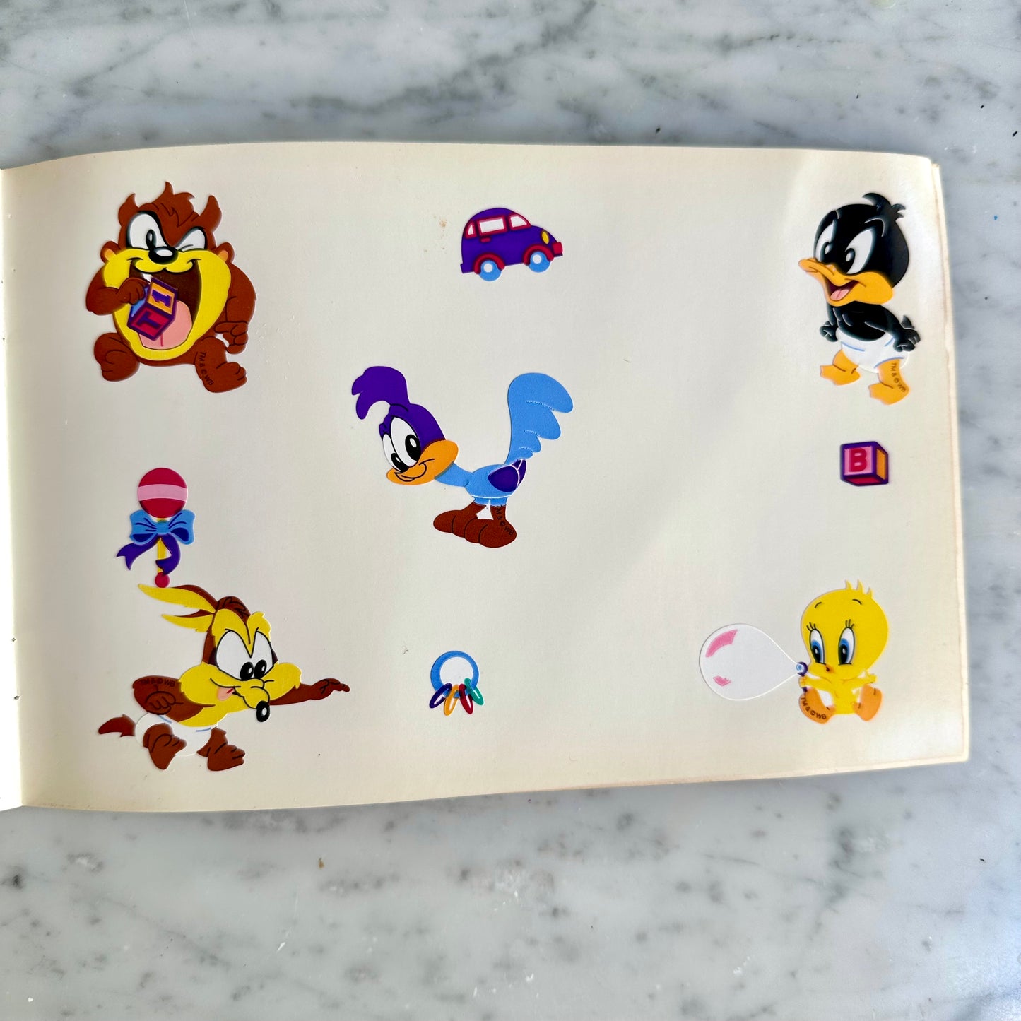 1996 Sandylion Baby Looney Tunes Sticker Album with Stickers