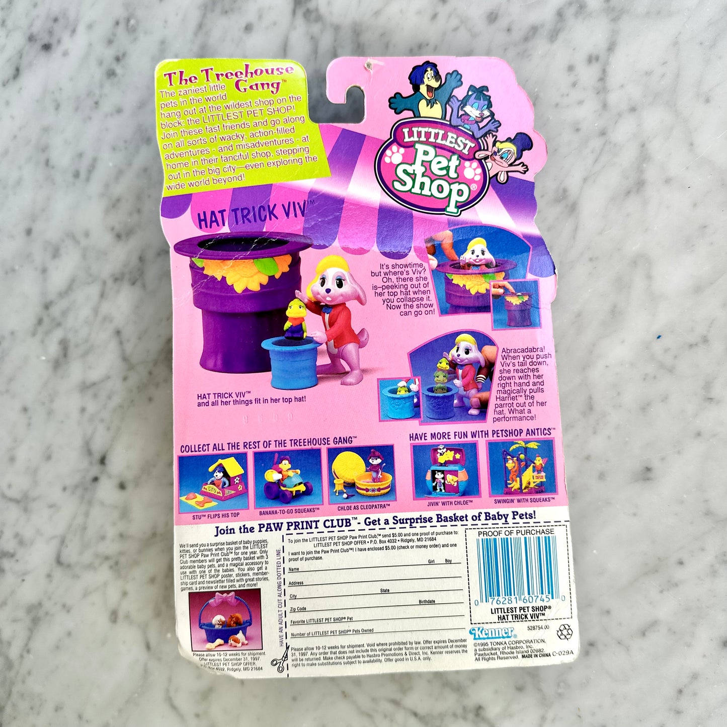 1995 Littlest Pet Shop “Hat Trick Viv”