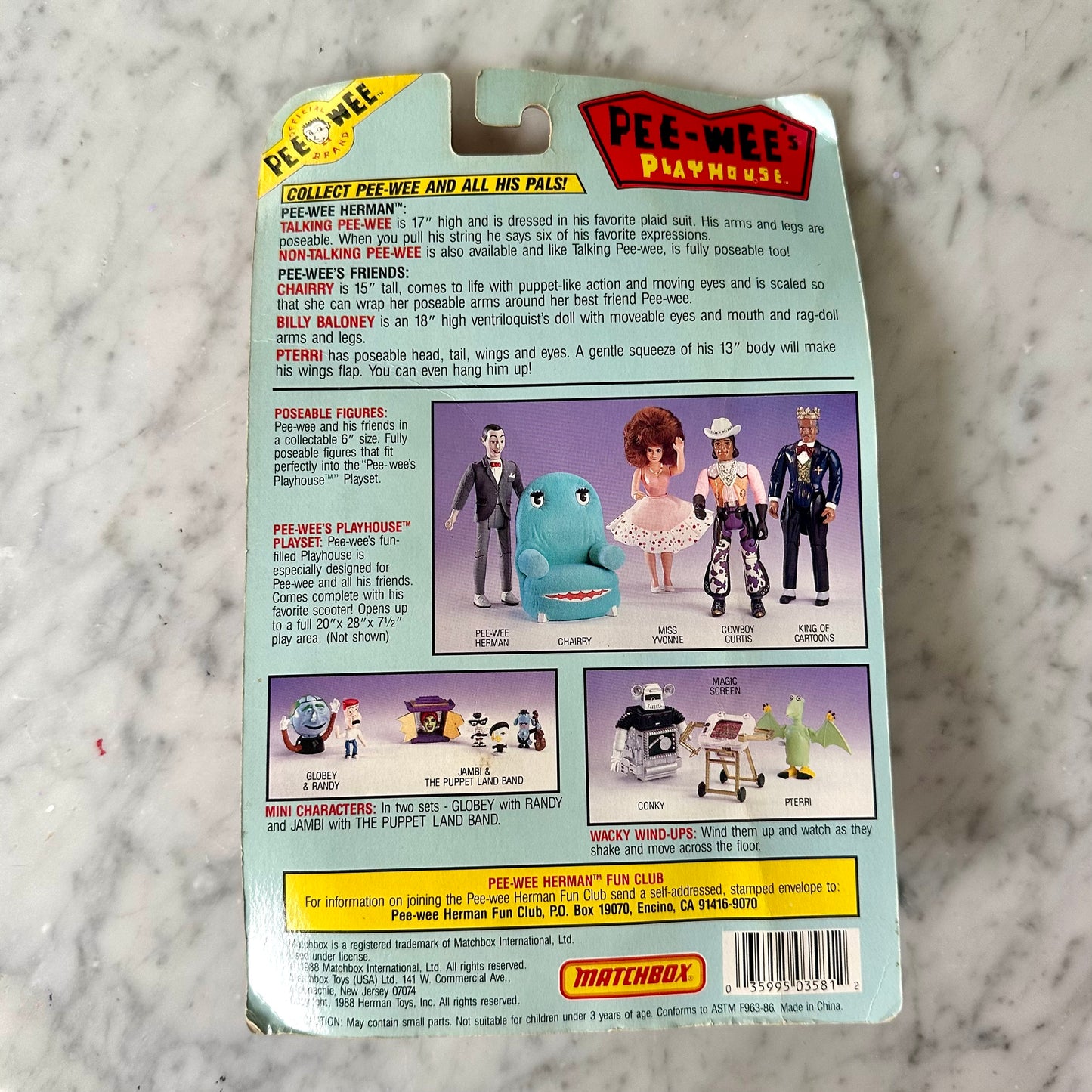 1988 Randy and Globey Figures
