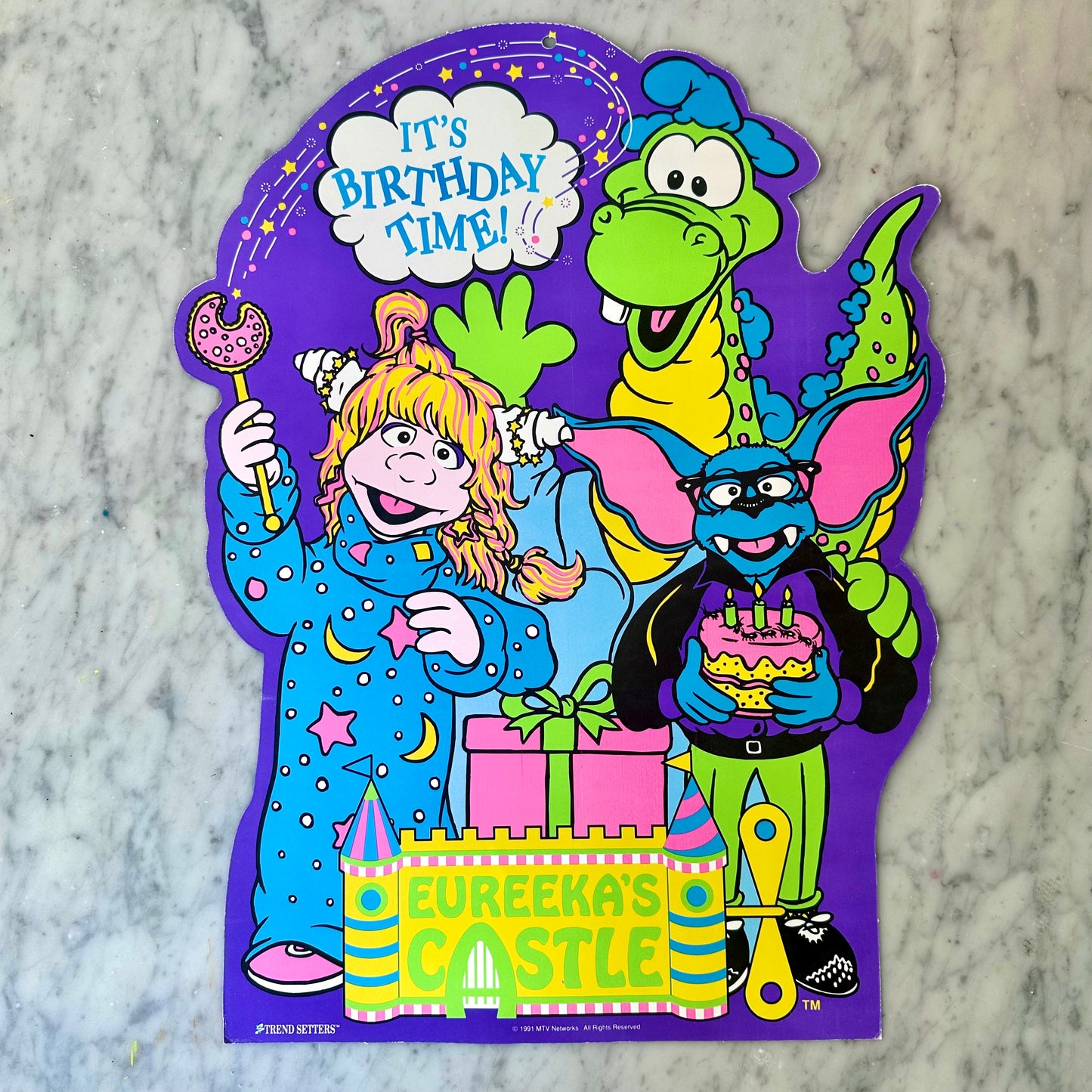 1991 Eureeka’s Castle Die Cut Birthday Cutout