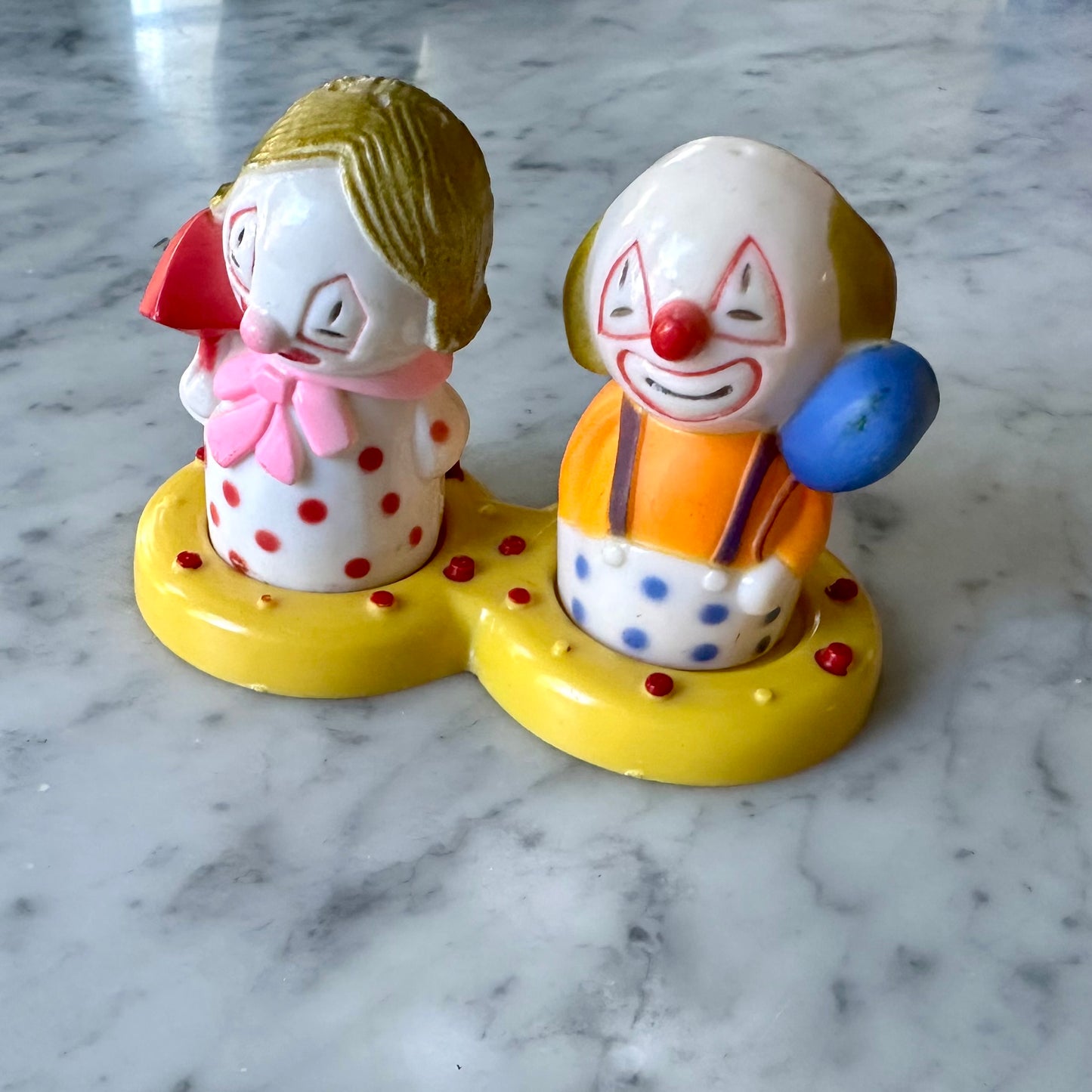 Vintage Clown Salt and Pepper Shakers