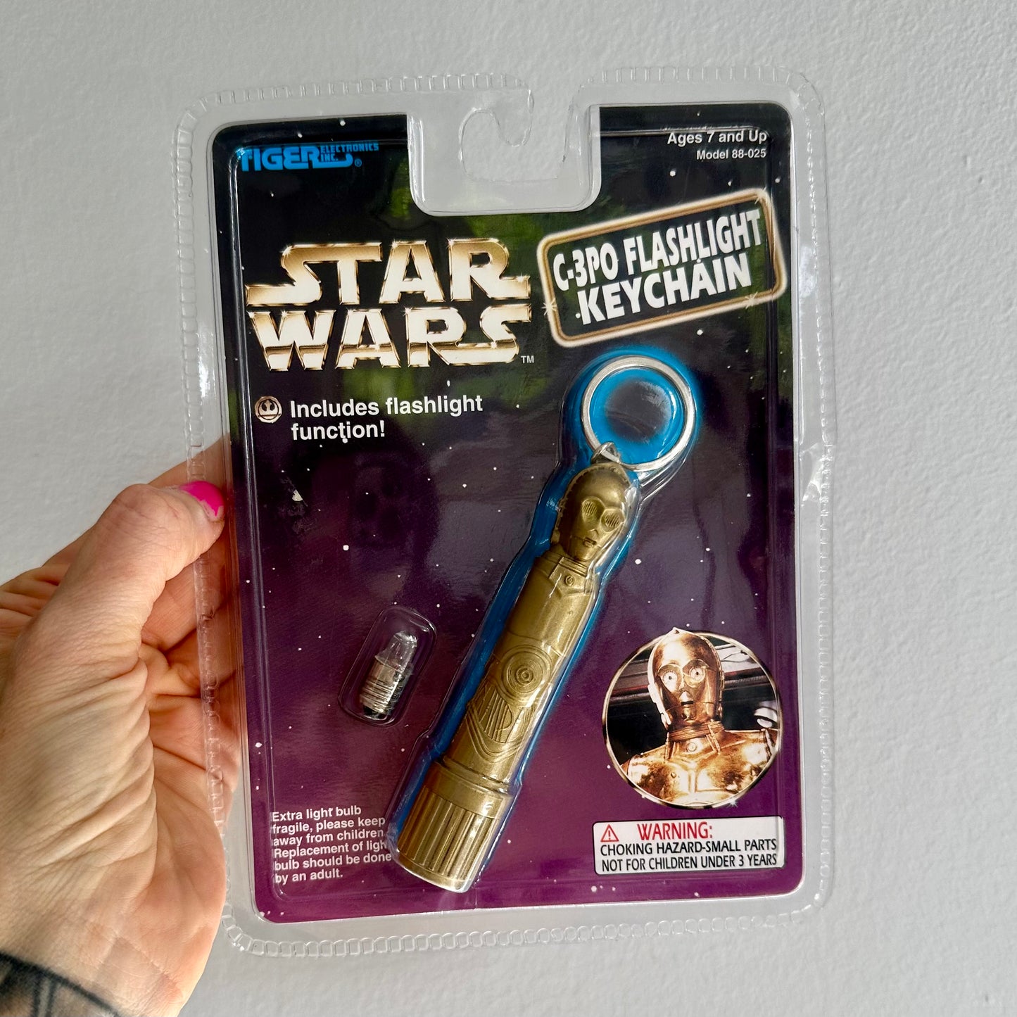 1997 Star Wars C-3P0 Flashlight Keychain
