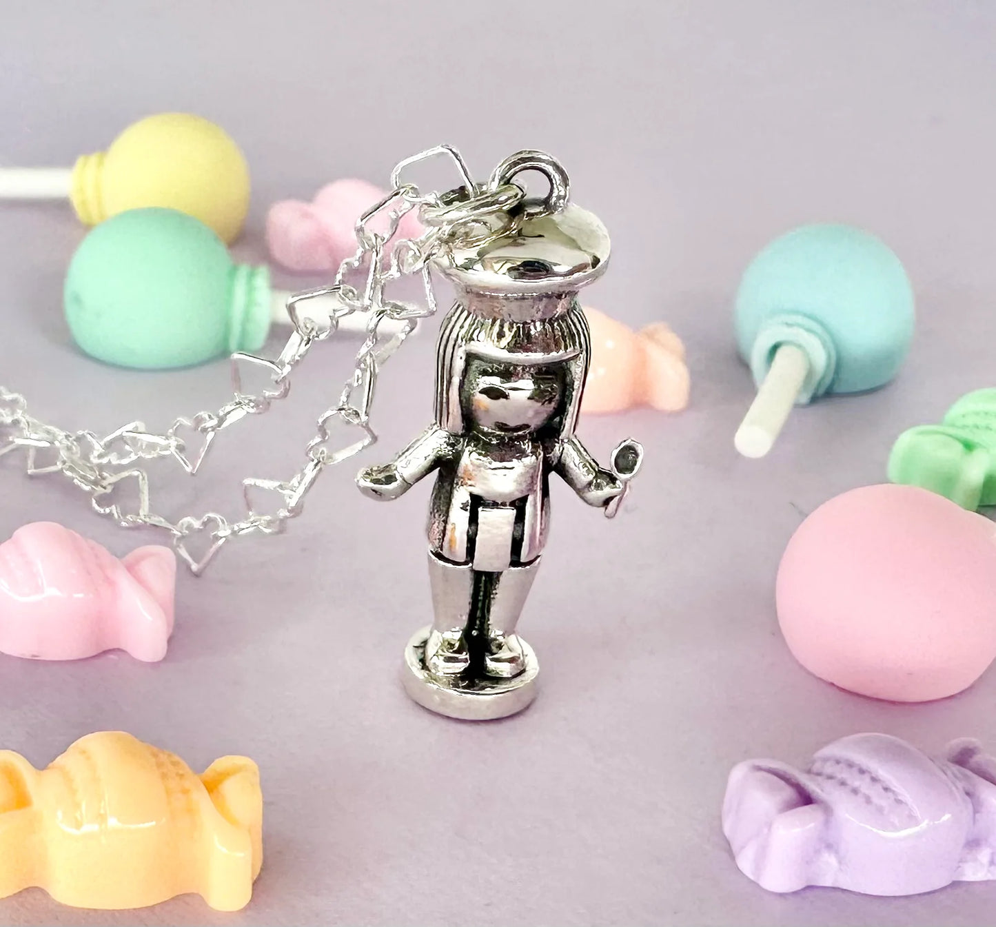 Sterling Silver Polly Pocket "Chef Belinda" Necklace