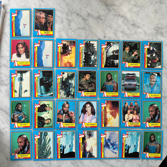 1983 A Team Trading Cards