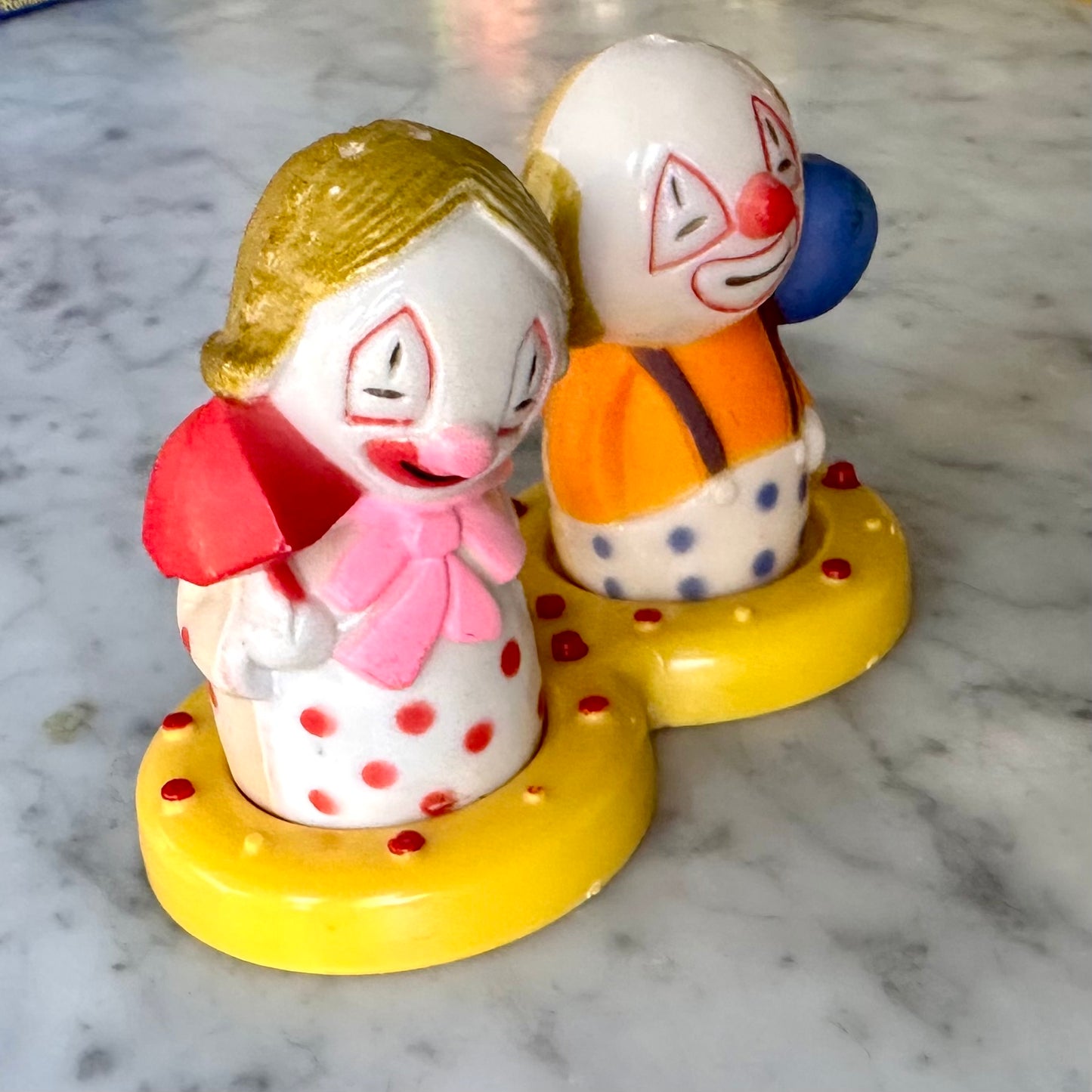 Vintage Clown Salt and Pepper Shakers