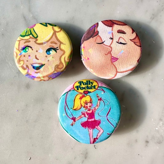 90’s Polly Pocket Children’s Book Button Set