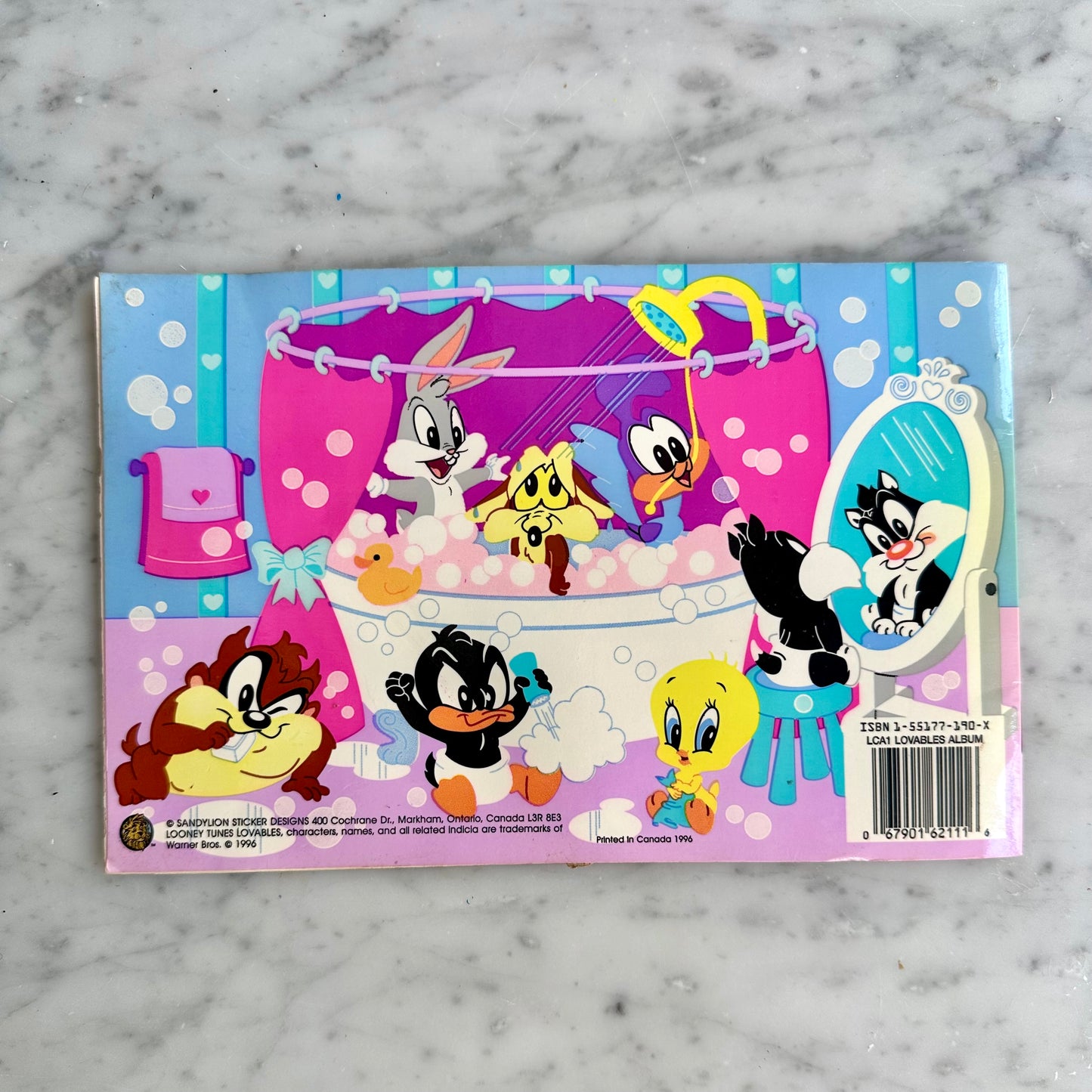 1996 Sandylion Baby Looney Tunes Sticker Album with Stickers