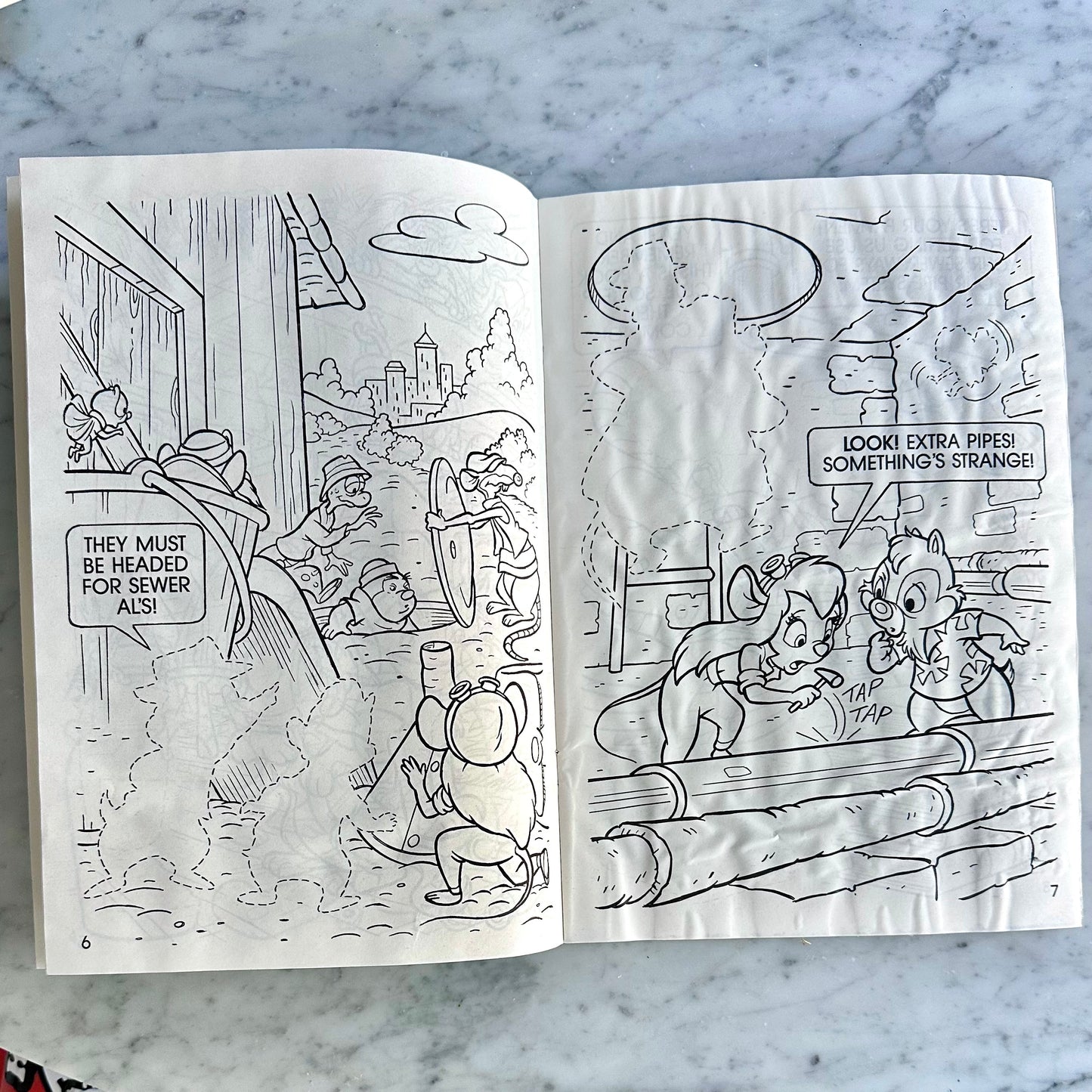 1989 Chip n’ Dale Rescue Rangers Sticker Fun Book- Damaged