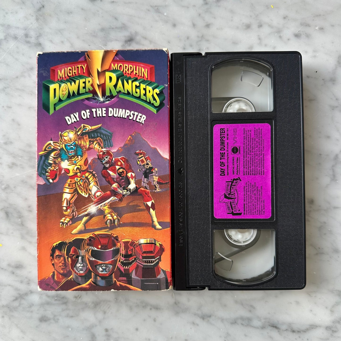 1993 The Power Rangers “Day of the Dumpster” VHS
