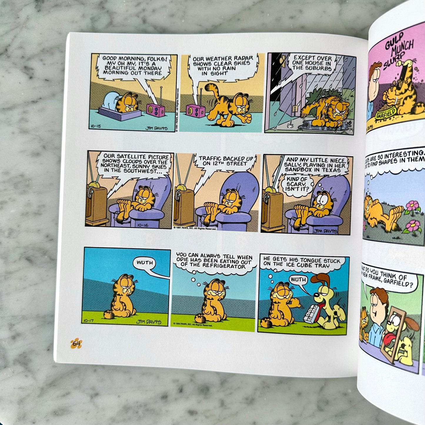 Vintage Garfield “Rolls On” Comic Book
