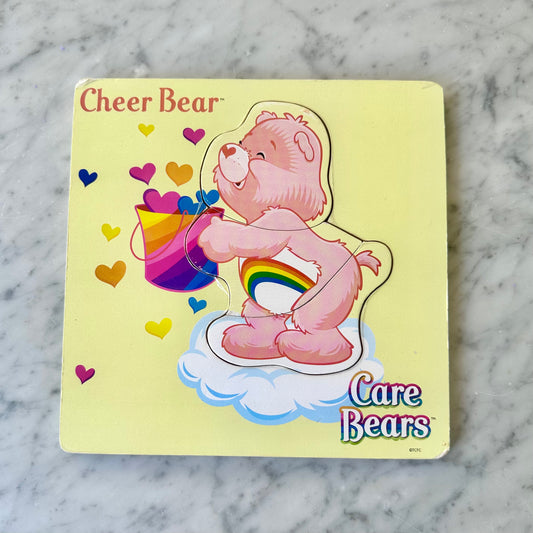 Vintage Care Bears “Cheer Bear” Wooden Puzzle