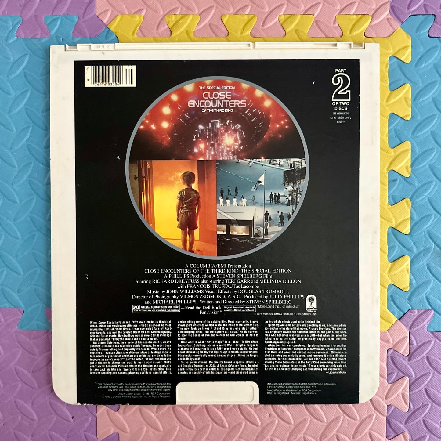 Close Encounters Parts 1 & 2 CED Video Disc