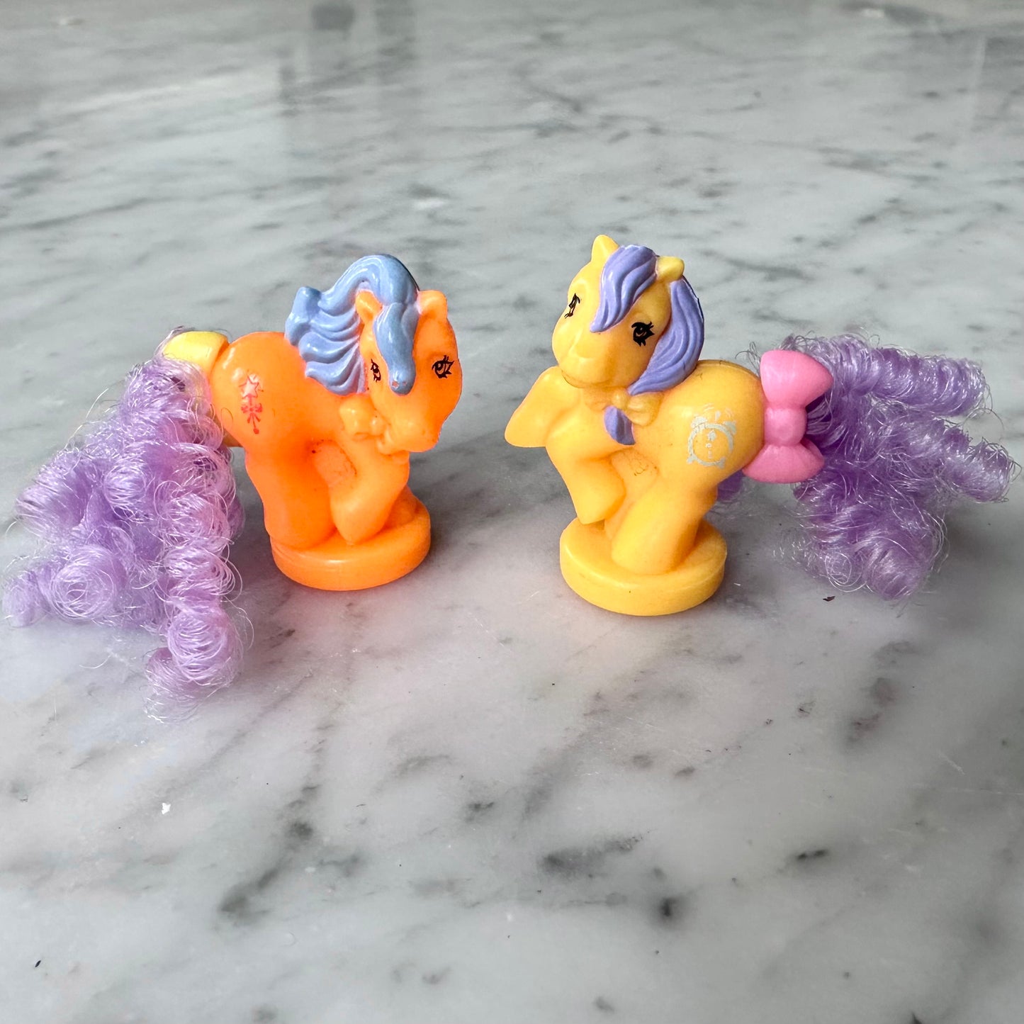 80’s G1 My Little Pony-Petite Ponies “Ponytail Ponies” set of 2