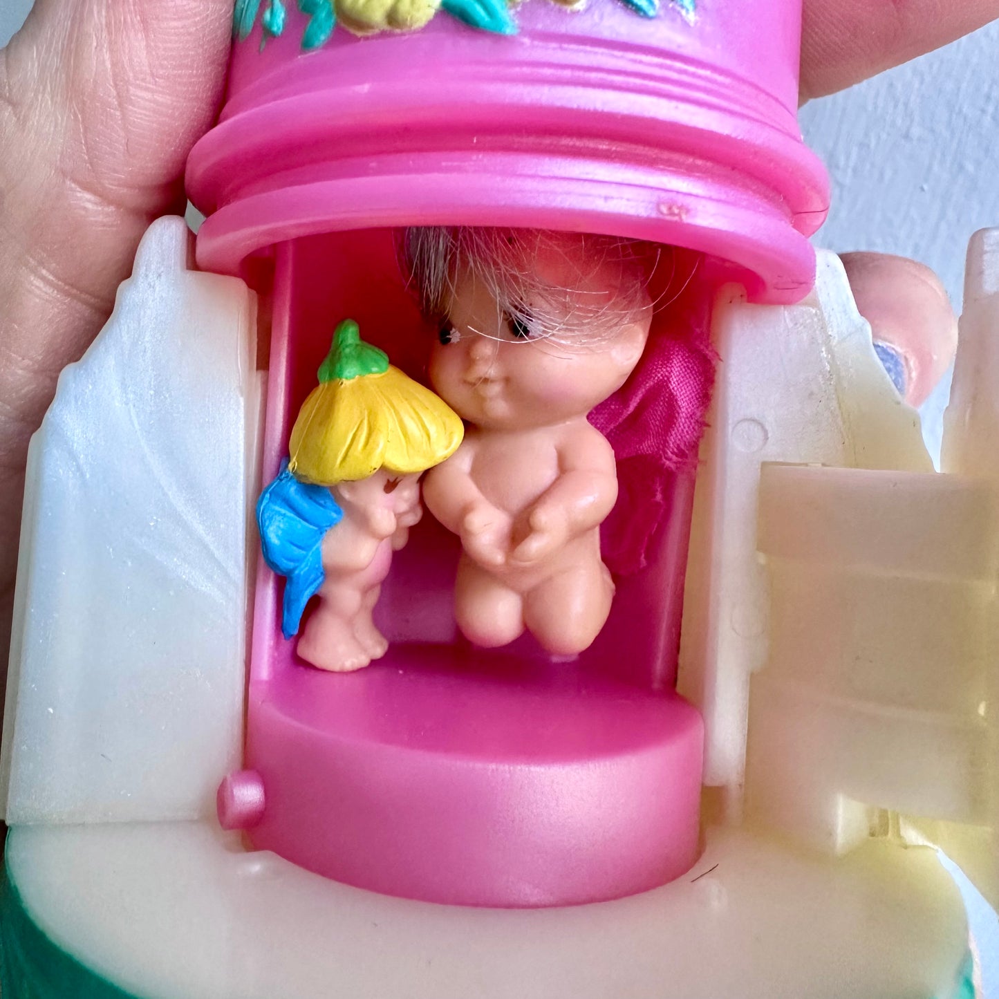 1993 FairyWinkles Peek-In Perfume Bottle with Dolls