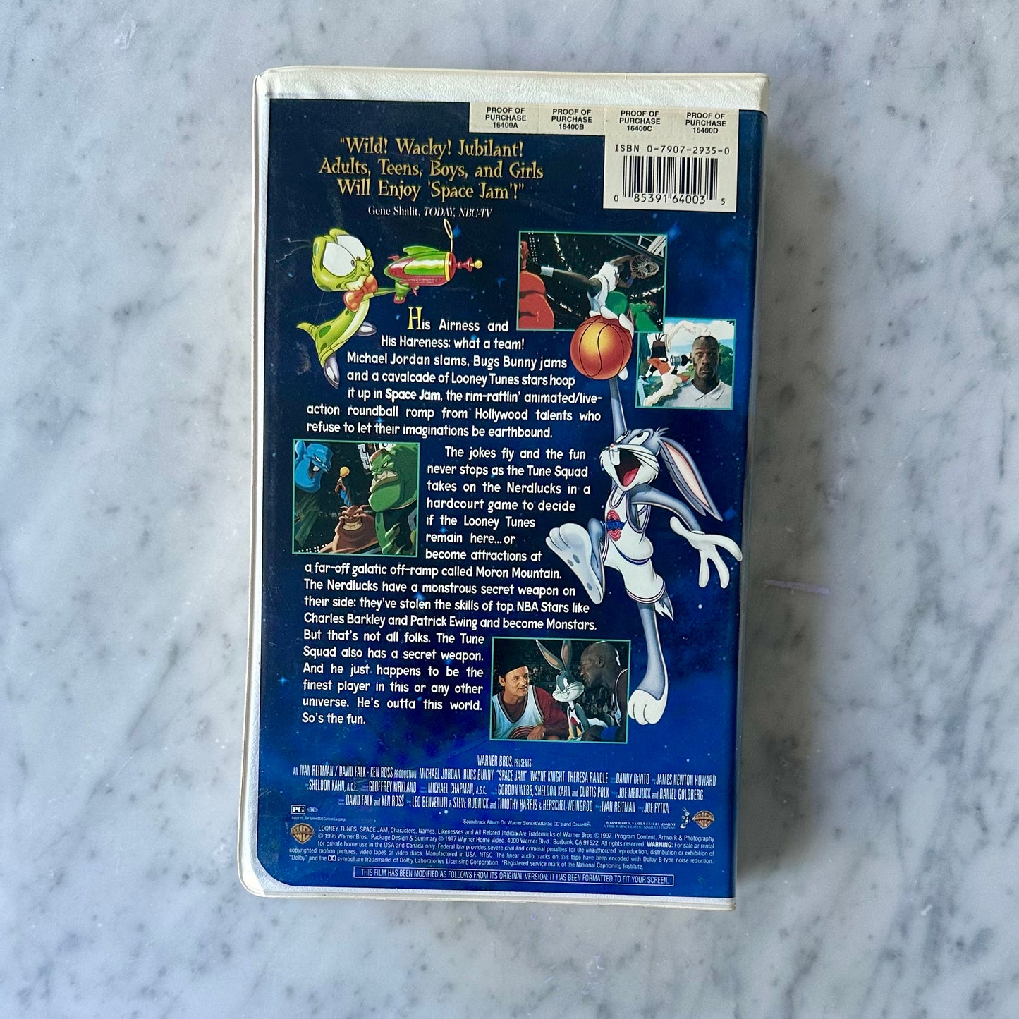 1997 Space Jam VHS with Promos and Coin
