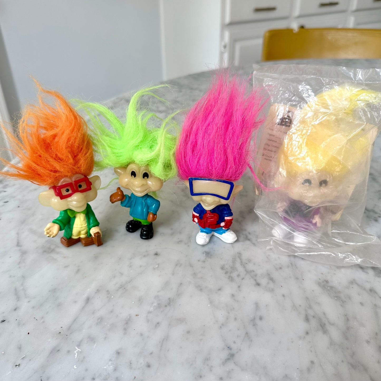 1993 BK Glow In the Dark Troll Dolls -Complete Set