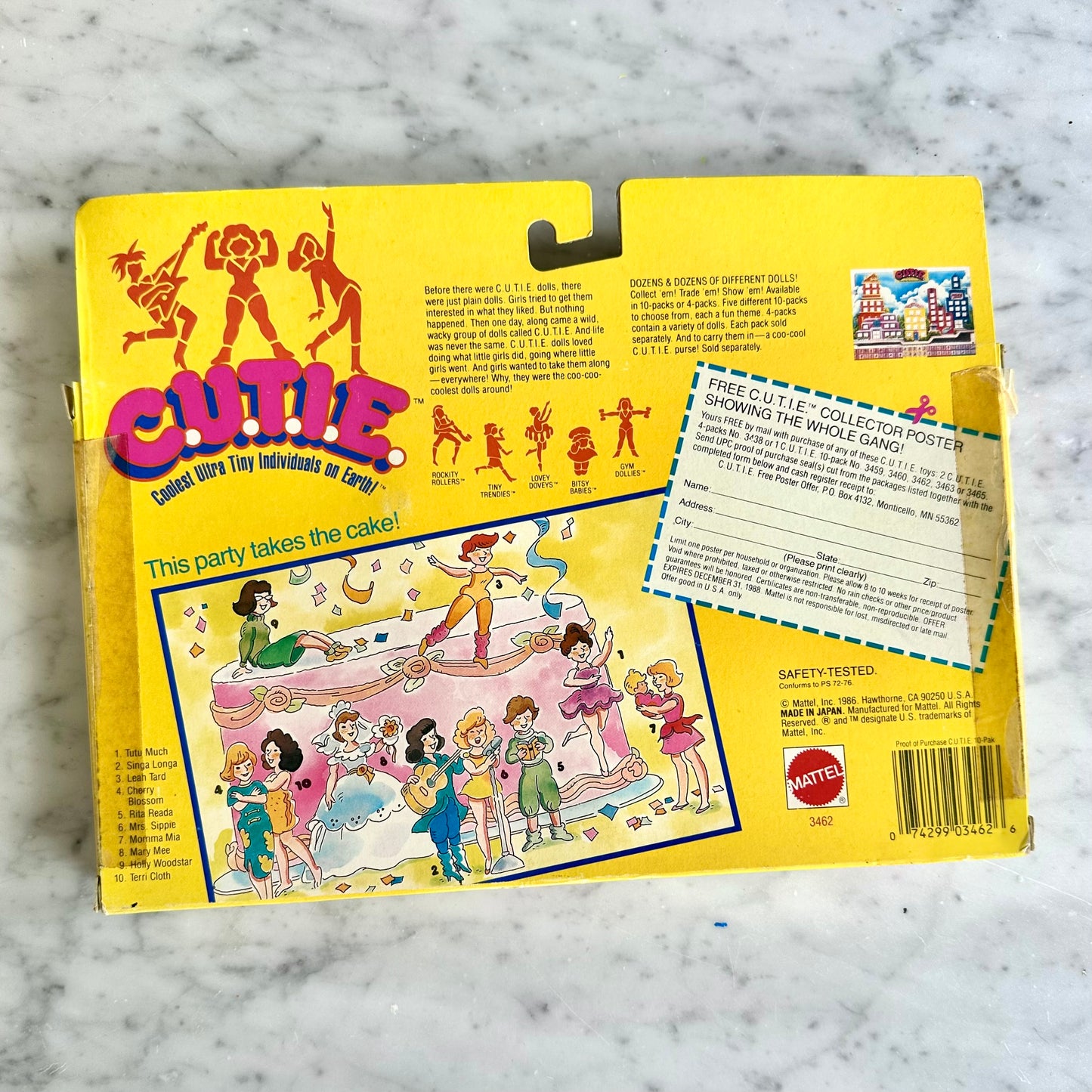 80’s Mattel C.U.T.I.E. “Tiny Trendies” Figures