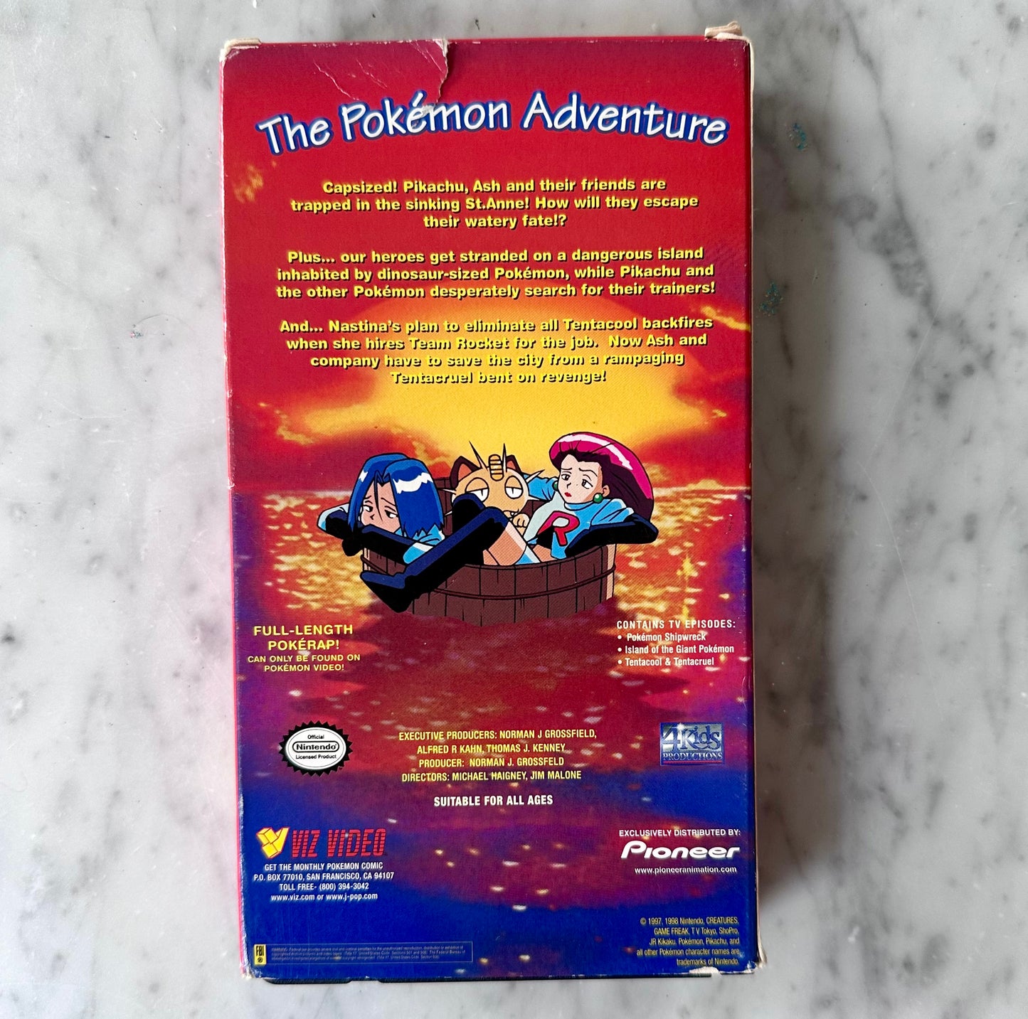 1997 Pokémon Seaside Pikachu VHS