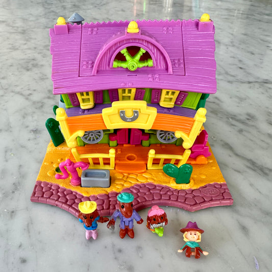 1994 Polly Pocket Light Up Horse House Playset