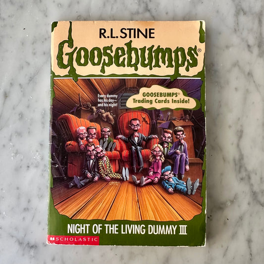 Goosebumps “Night of the Living Dummy 3” 1st Edition with Cards