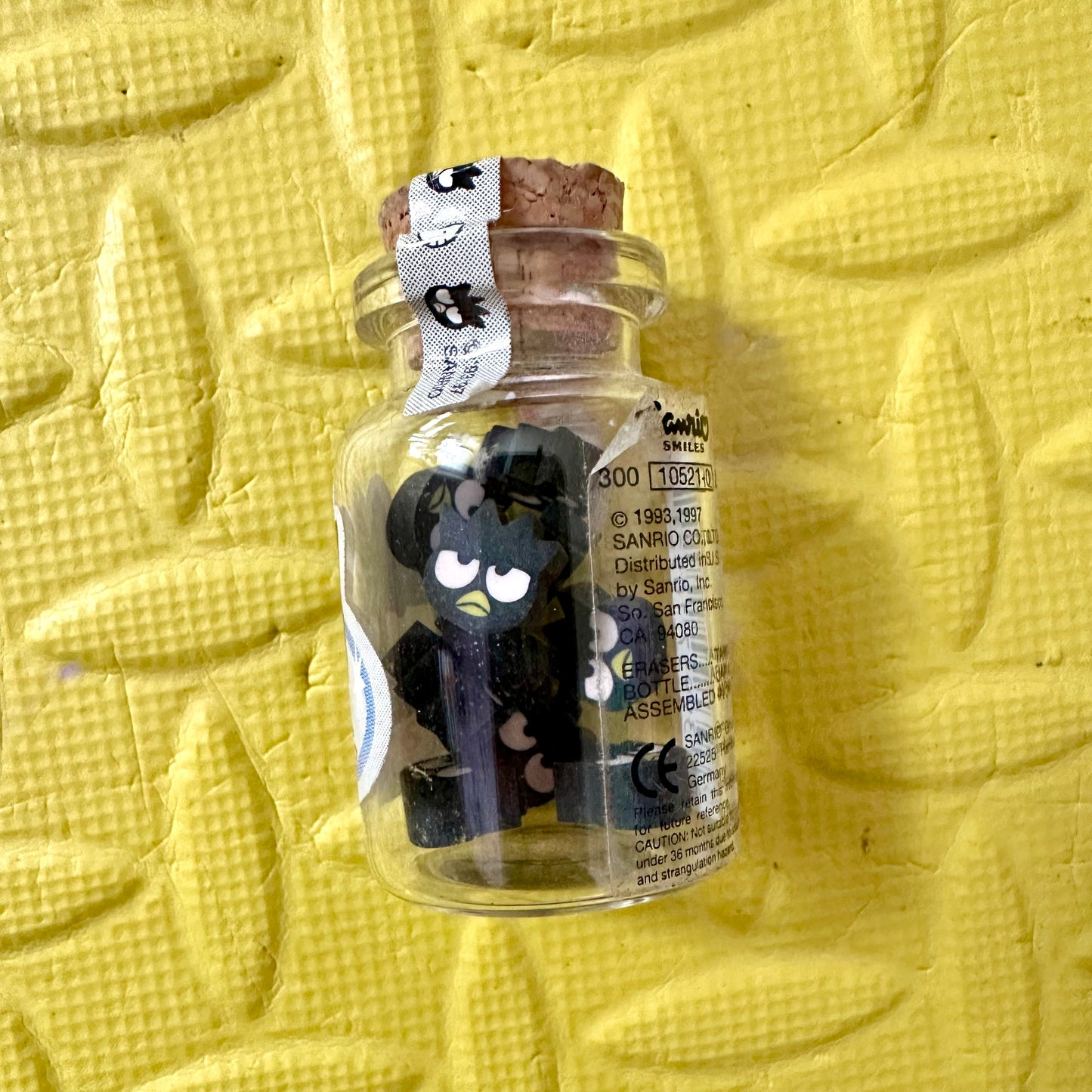 90’s Sanrio Badtz Maru Jar of Eraser