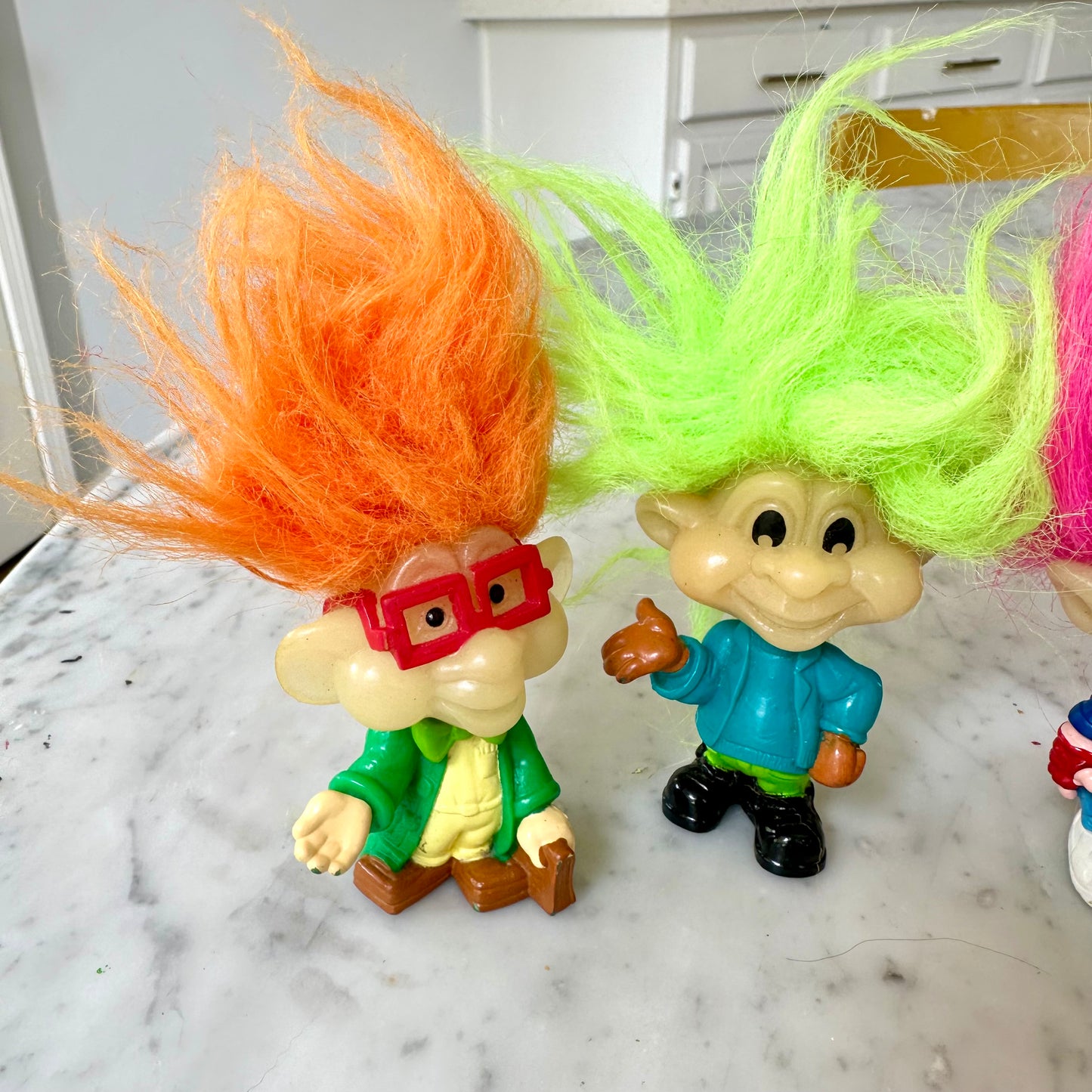 1993 BK Glow In the Dark Troll Dolls -Complete Set