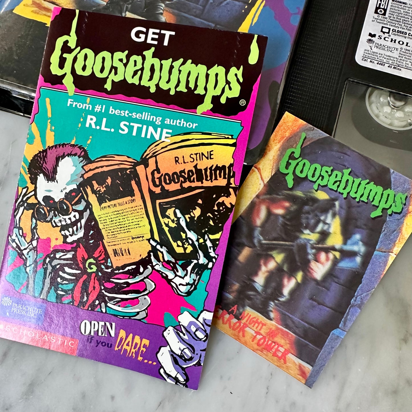 1995 Goosebumps “A Night In Terror Tower” VHS w/ Extras!