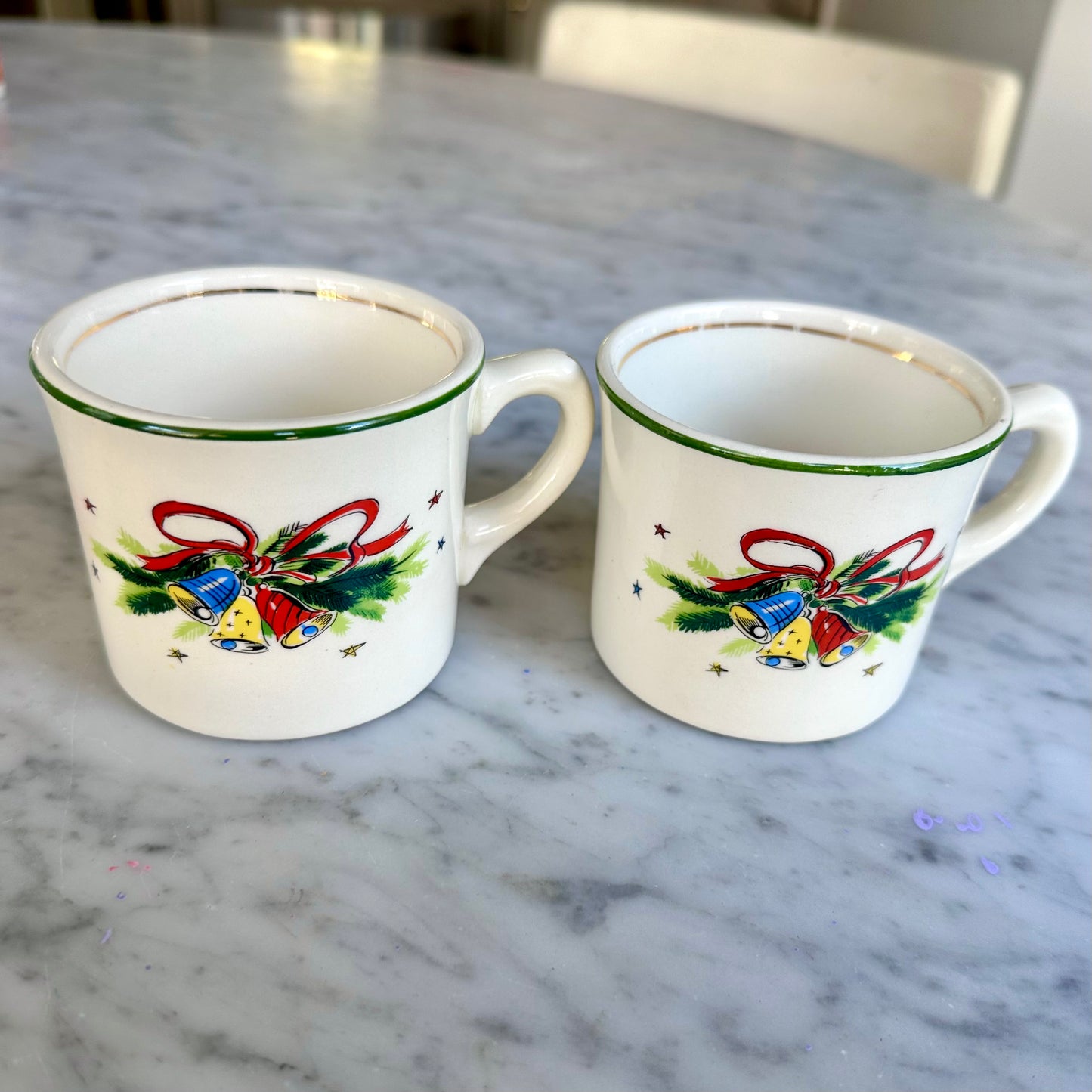1950’s Salem “Christmas Eve” Mugs Set of 2