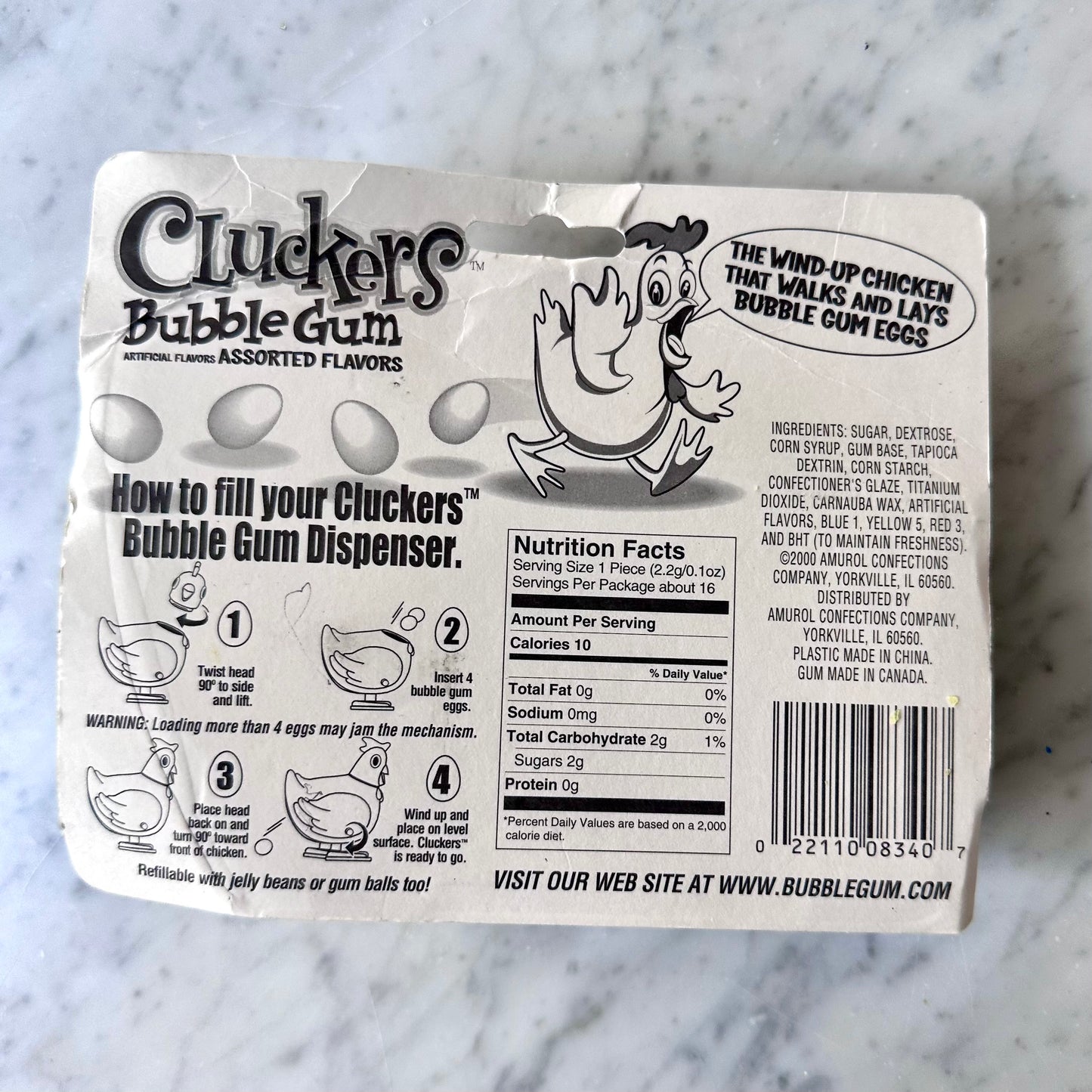 Vintage Cluckers Bubble Gum Dispenser