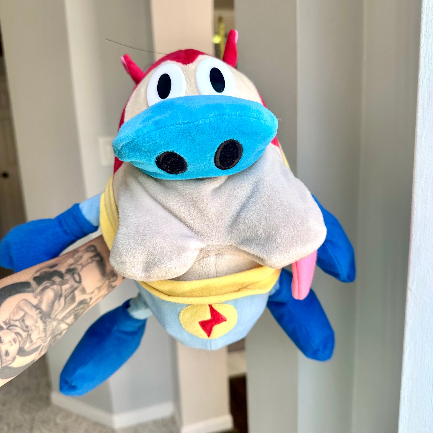 1992 Dakin Ren & Stimpy Inflatable Plush