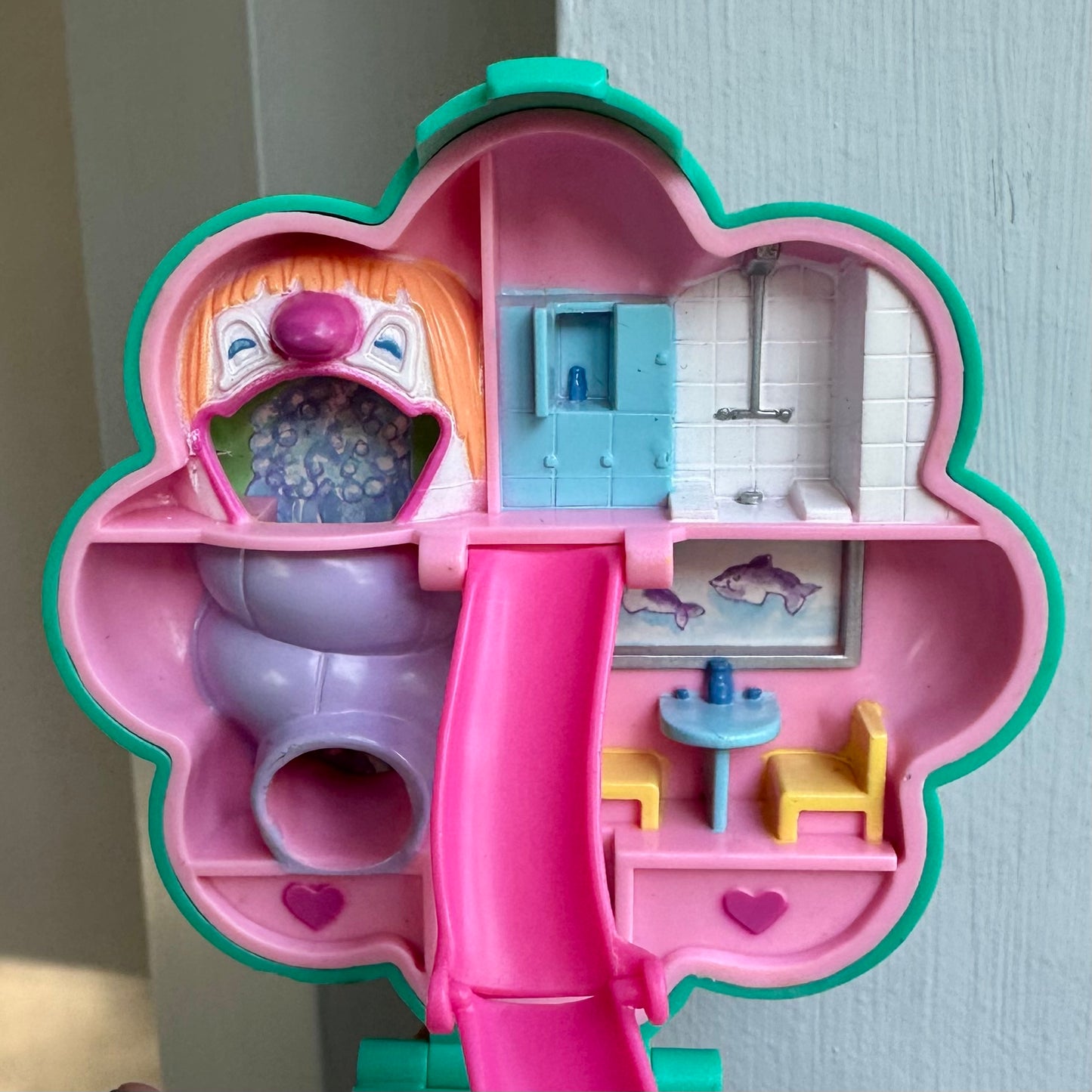 1990 Vintage Polly Pocket Water Fun Park Compact
