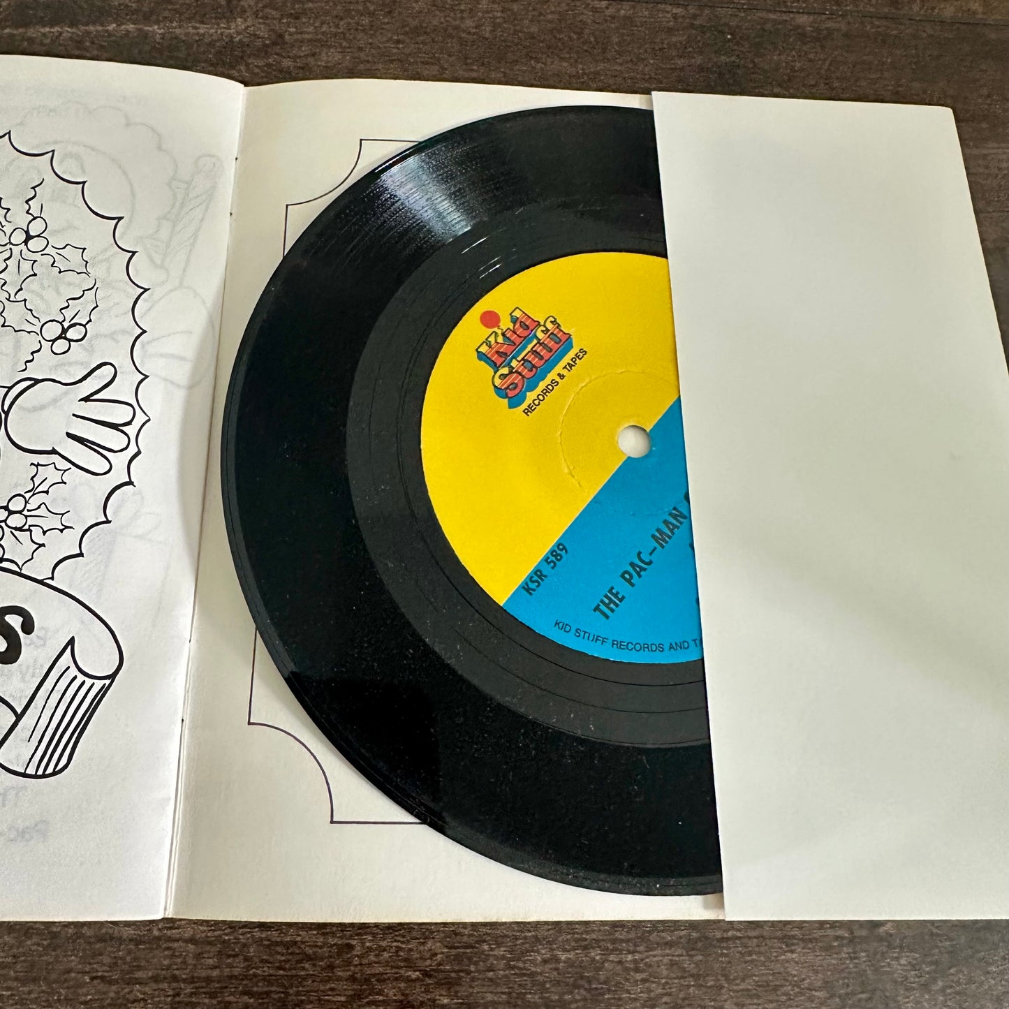 80’s PAC MAN “The Christmas Story” Book and Record