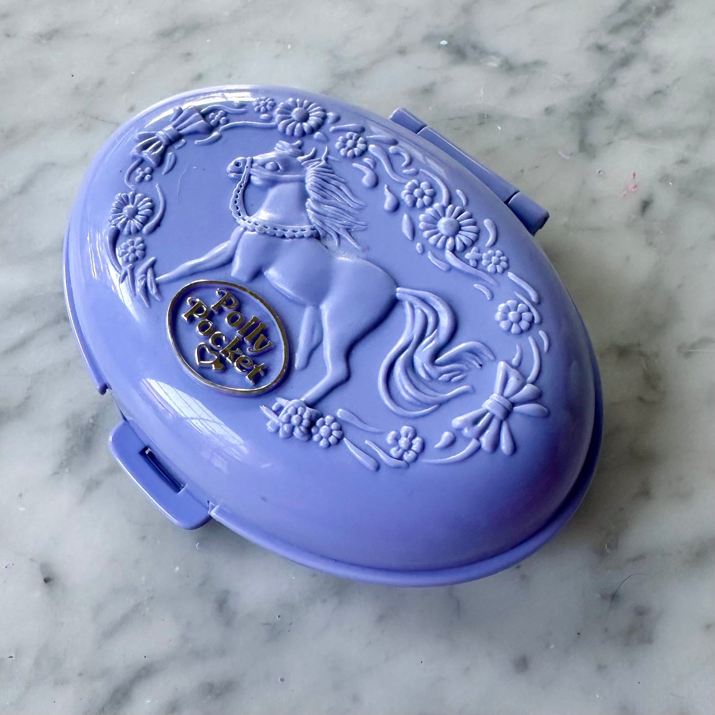 1995 Polly Pocket Unicorn Meadow Compact and Comb