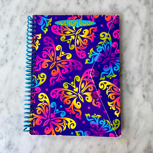 Vintage Lisa Frank Butterfly Agenda Book