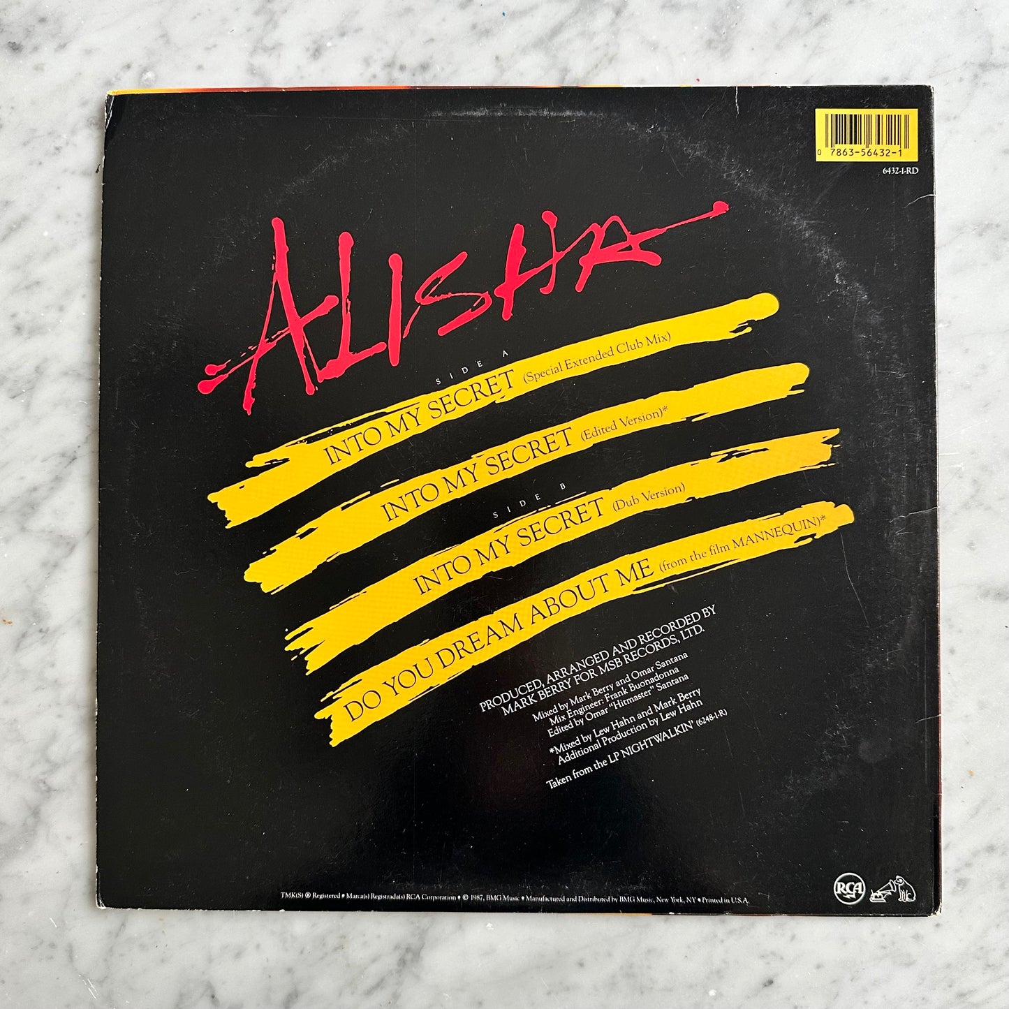 Alisha “Into My Secret” Record