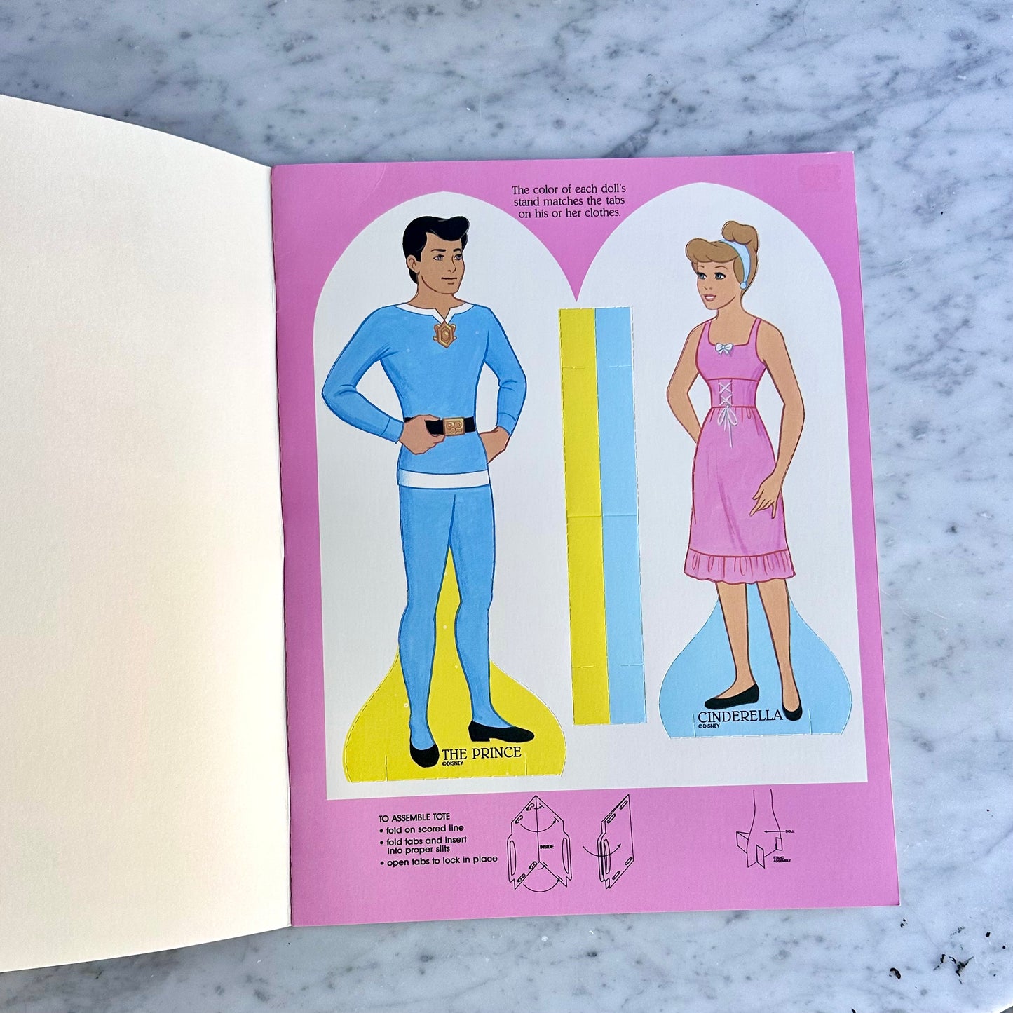 1989 Disney Cinderella Paper Doll Book