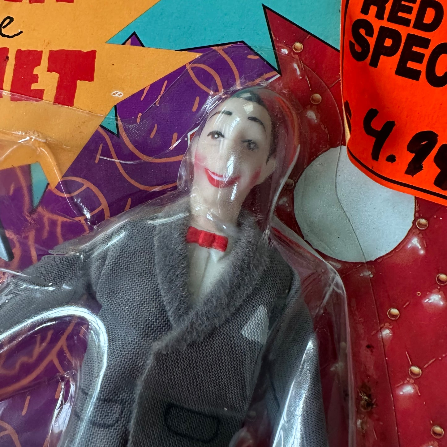 1988 Pee-Wee Herman with Scooter and Helmet Figure