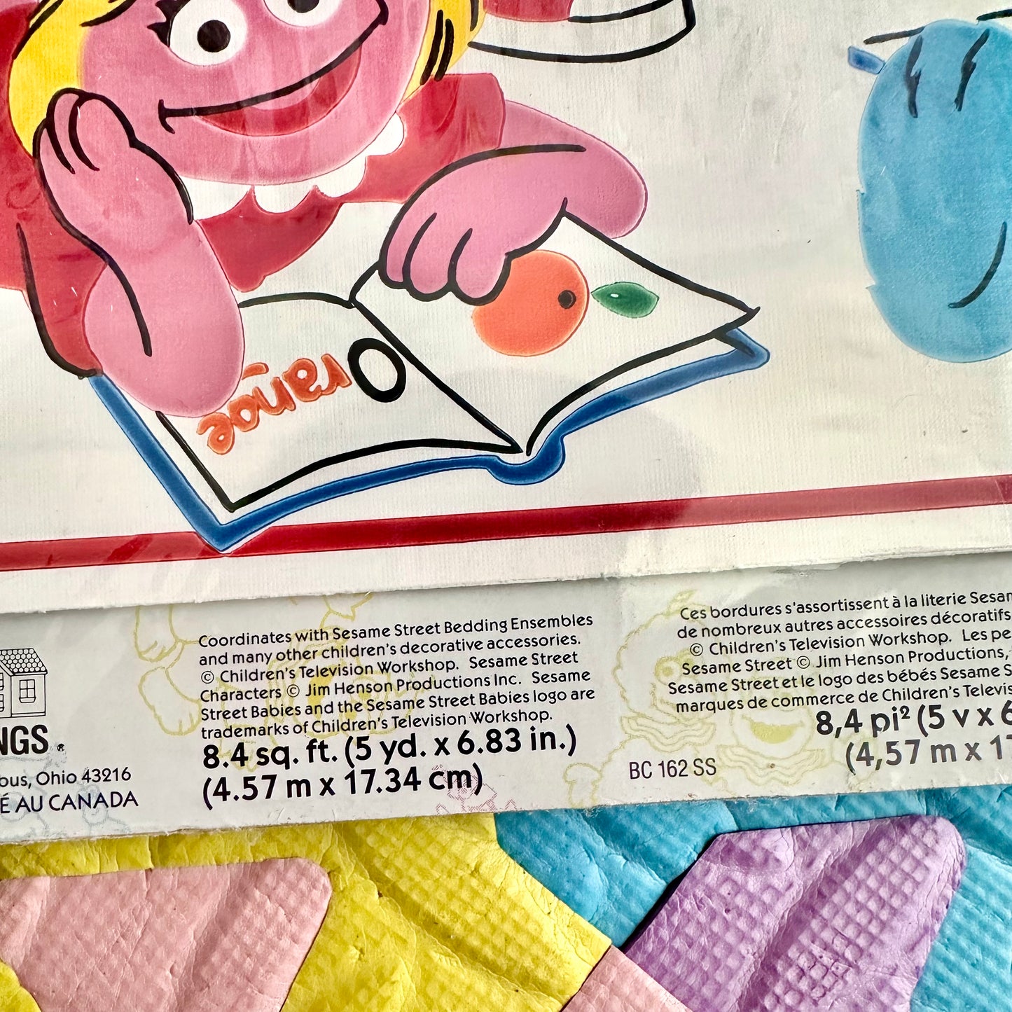 Vintage Sesame Street Babies Wall Border