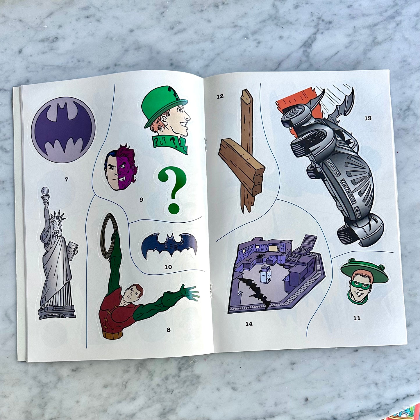 1995 Batman Forever Giant Sticker Fun Book