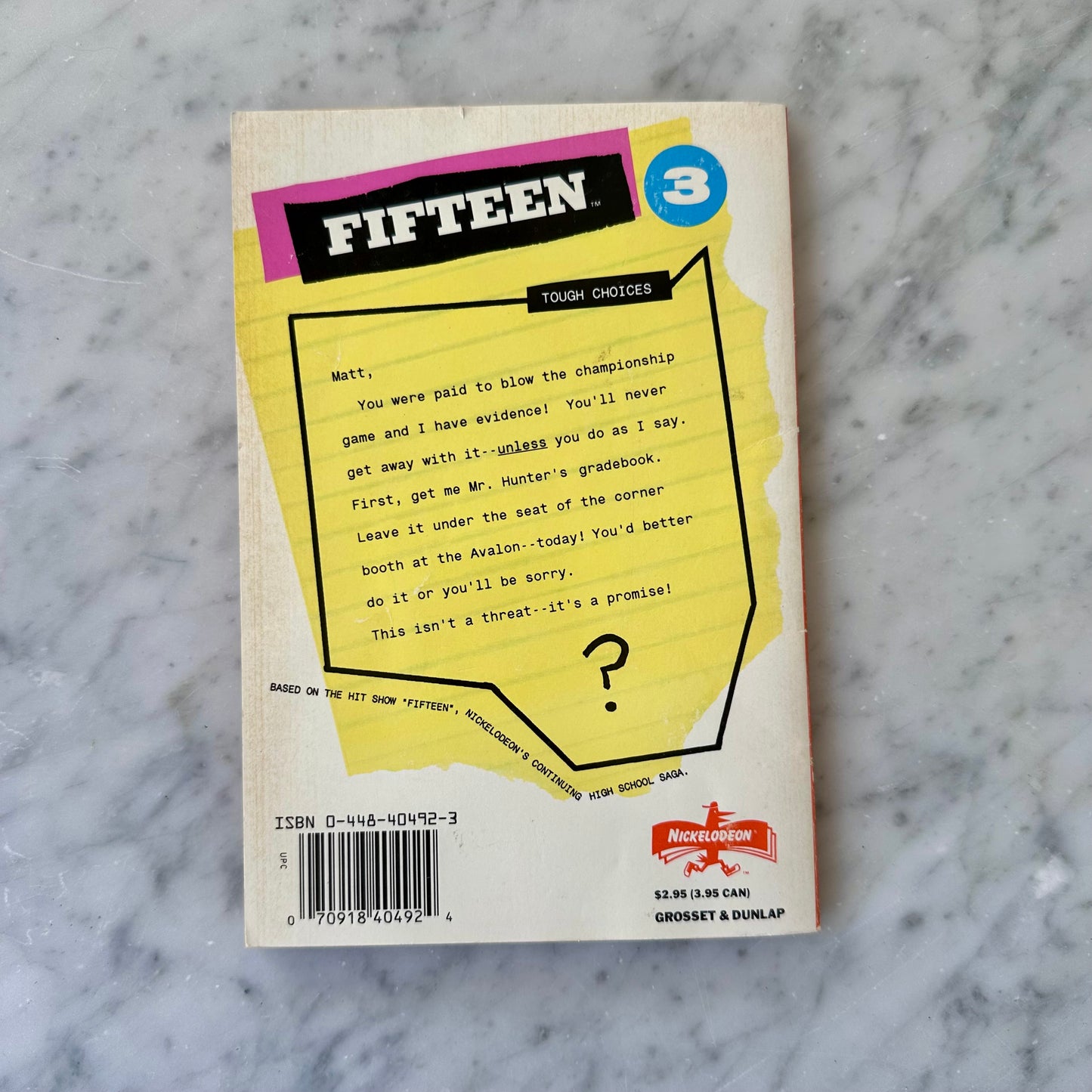 1991 Nickelodeon Fifteen Book #3