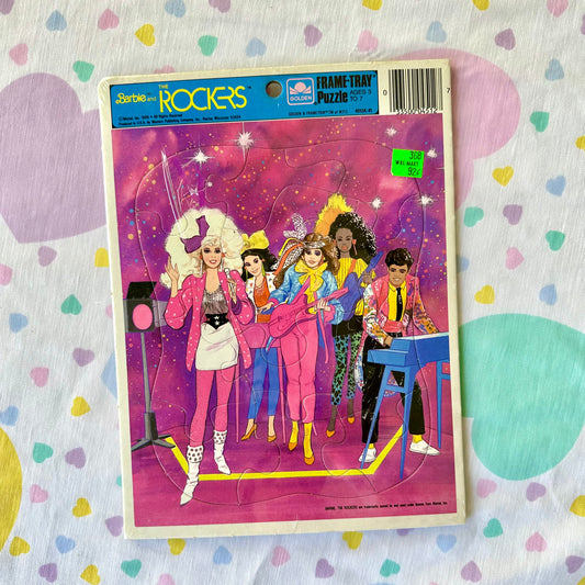 1986 Barbie and the Rockers Frame-Tray Puzzle