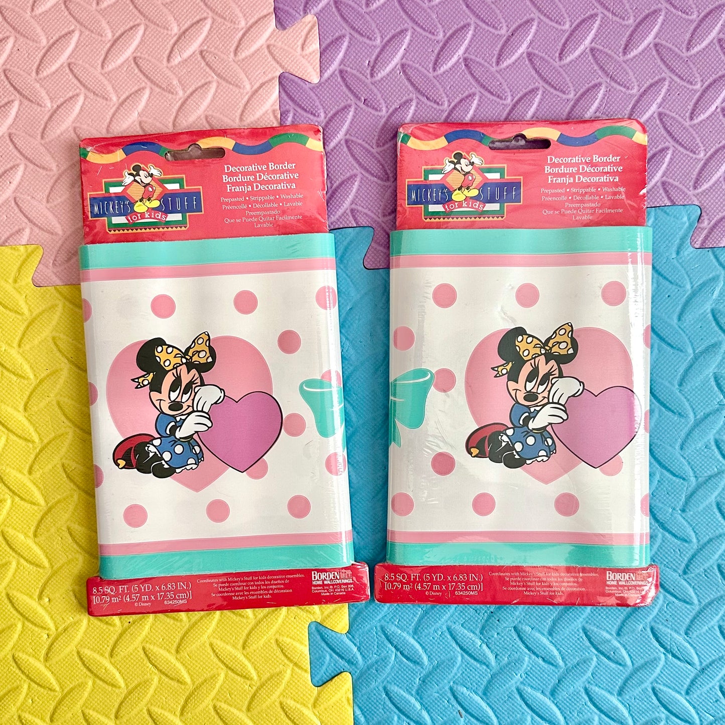 Vintage Minnie Mouse Baby Wall Border