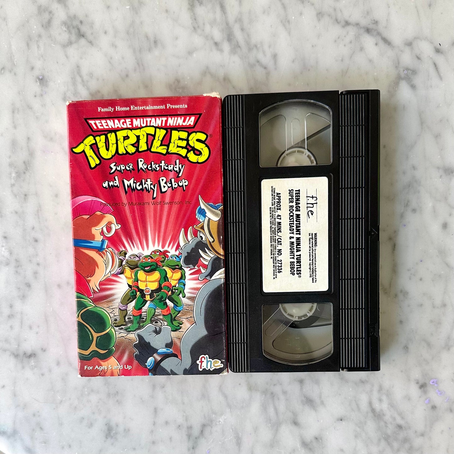 TMNT “Super Rocksteady and Mighty Bebop” VHS