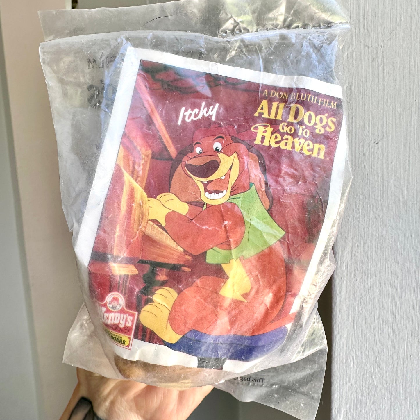 1989 Wendy's "All Dogs Go to Heaven" Itchy Itchiford Toy