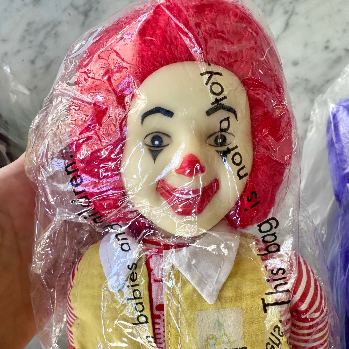 1984 Birdie, Ronald, & Grimace Plush Set